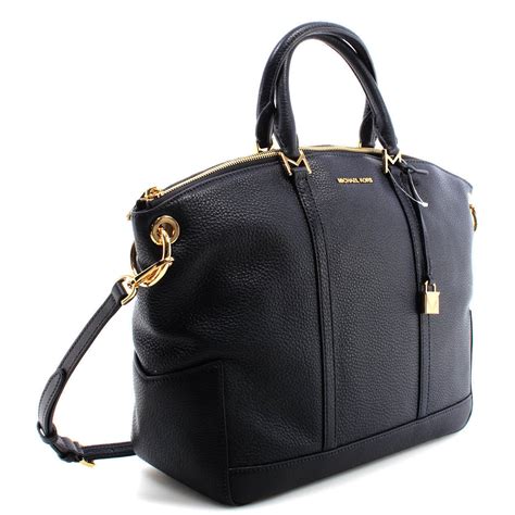 michael kors leather crossbody satchel|Michael Kors large satchel handbag.